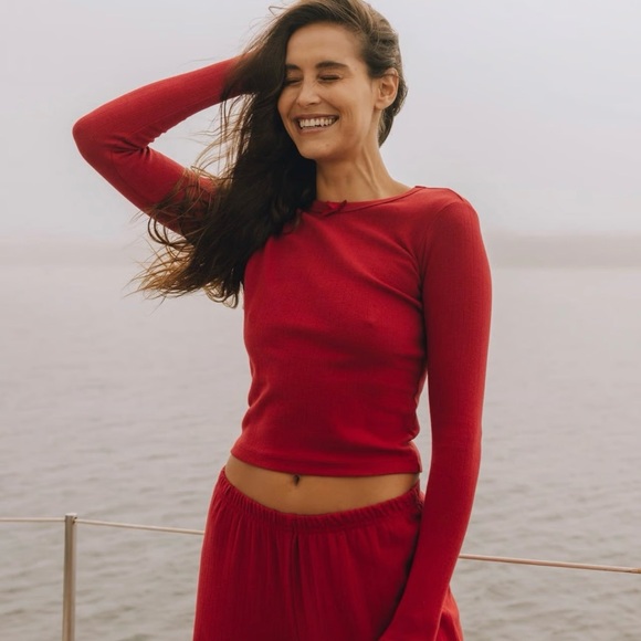 Daily Drills Sage Pointelle Long Sleeve - Picture 4 of 4